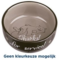 TRIXIE VOERBAK THANKS FOR SERVICE ASSORTI 15 CM 0,3 LTR
