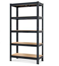 Stellingkast boutloos Zwart 180x90x40cm tot 875kg