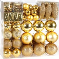 Kerstboom decoraties - Set van 103 - goudkleurig