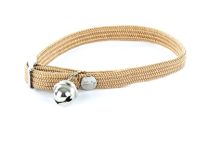 HALSBAND KAT ELASTISCH NYLON BEIGE 30X1 CM