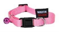 KATTENHALSBAND NYLON UNI ROZE 13 MMX20-30 CM