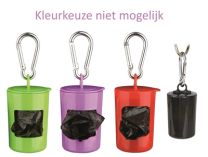 TRIXIE POEPZAKDISPENSER MET 2X20 ZAKJES ASSORTI