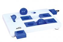 TRIXIE CAT ACTIVITY BRAIN MOVER STRATEGIESPEL WIT / BLAUW 25X20 CM