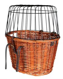 TRIXIE FIETSMAND MET DRAADKOEPEL VOOROP NATUREL 44X48X33 CM