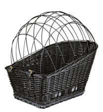 TRIXIE FIETSMAND MET DRAADKOEPEL ACHTEROP ZWART 35X49X55 CM