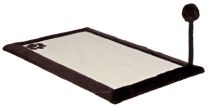 TRIXIE KRABMAT MET PLUCHE RAND BRUIN / NATUREL 70X45 CM