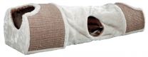 TRIXIE KRABTUNNEL LICHTGRIJS / BRUIN / TAUPE 110X30X38 CM