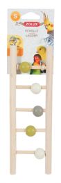 ZOLUX LADDER HOUT 5 TREDEN MET KRALEN 1X7X23,5 CM