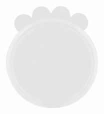 TRIXIE DEKSEL VOOR BLIK SILICONEN TRANSPARANT 7,6 CM 4X2 ST