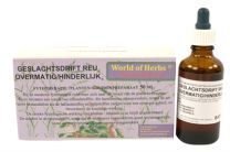 WORLD OF HERBS FYTOTHERAPIE OVERMATIGE GESLACHTSDRIFT REU 50 ML