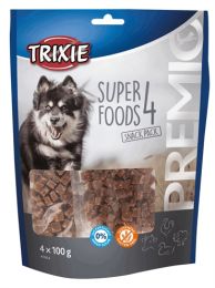 TRIXIE PREMIO SUPERFOODS KIP / EEND / RUND / LAM 4X100 GR