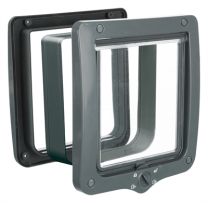 TRIXIE 4-WEG KATTENLUIK MET TUNNEL GRIJS 28X24 CM