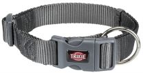TRIXIE HALSBAND HOND PREMIUM GRAFIET GRIJS 40-65X2,5 CM