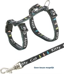 TRIXIE KITTENTUIG JUNIOR MET RIEM KITTY CAT ASSORTI 21-33X0,8 CM / 120 CM