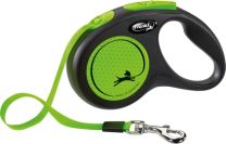 FLEXI ROLLIJN NEW NEON TAPE ZWART / NEON GROEN S 5 MTR TOT 15 KG