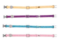 TRIXIE HALSBAND KAT GLITTER MET KUNSTSTOF SLUITING ASSORTI 