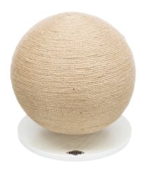 TRIXIE KRABPAAL BAL OP VOET JUTE / HOUT 29X29X31 CM