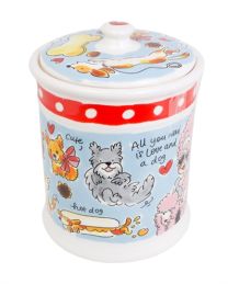 BLOND AMSTERDAM VOORRAADPOT HOND 16X16X22,5 CM