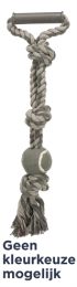 TRIXIE FLOSTOUW MET HANDVAT EN HONDVRIENDELIJKE TENNISBAL ASSORTI 50X6X6 CM 3 ST