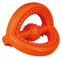 TRIXIE NATUURRUBBER TREKSPEELTJE MET GRIP ASSORTI 14X14X14 CM 2 ST