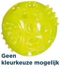 TRIXIE KNIPPERBAL ZONDER GELUID DRIJVEND TPR ASSORTI 6X6X6 CM 3 ST