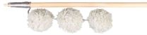 TRIXIE SPEELHENGEL BALLEN HOUT / PLUCHE MET CATNIP 35 CM 4 ST