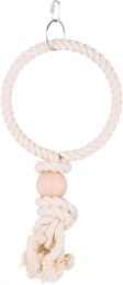 TRIXIE TOUWRING MET HOUTEN BLOK NATUREL 19X19 CM 3 ST