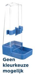TRIXIE DRINKFLES EN VOERDISPENSER HOEKIG ASSORTI 16 CM 200 ML 4 ST