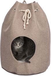 TRIXIE KATTENMAND SCHUILPLAATS NELLI LICHTBRUIN / WIT-TAUPE 40X40X55 CM