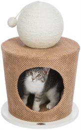 TRIXIE KATTENMAND TON MET KRABBAL TAUPE 36X36X50 CM
