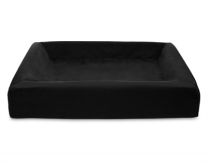 BIA BED ROYAL FLUWEEL OVERTREK HONDENMAND ZWART BIA-70 85X70X15 CM