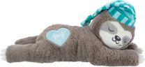 TRIXIE PLUCHE LUIAARD GRIJS MET HEARTBEAT VOOR PUPPY 34 CM