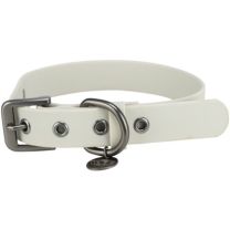 TRIXIE CITYSTYLE HALSBAND HOND PVC LICHTGRIJS 30-37X2 CM