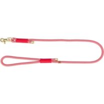 TRIXIE SOFT ROPE HONDENRIEM ROOD / CREME 100X1 CM
