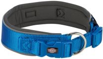 TRIXIE PREMIUM HALSBAND HOND EXTRA BREED ROYAL BLAUW / GRAFIET GRIJS 27-35X2,5 CM