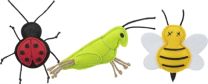 TRIXIE KATTENSPEELGOED INSECTEN VILT MET CATNIP 11 CM 48 ST