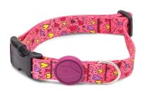 MORSO HALSBAND HOND GERECYCLED PINK THINK ROZE 43-70X2,5 CM