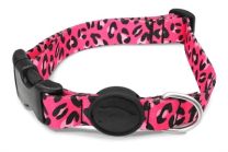 MORSO HALSBAND HOND GERECYCLED BUBBLE LEO ROZE 30-42X1,5 CM