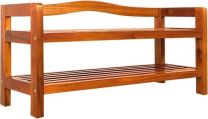 Schoenrekje 2 lagen - Hardhout - Acacia 74x42x26cm