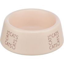 TRIXIE VOERBAK / DRINKBAK KAT CATS KERAMIEK ROZE 150 ML 12 CM