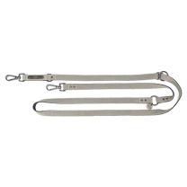 TRIXIE HONDENRIEM CITYSTYLE VERSTELBAAR KATOEN LICHTGRIJS 200X2 CM