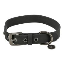 TRIXIE HALSBAND HOND CITYSTYLE PVC ZWART 25-32X2 CM