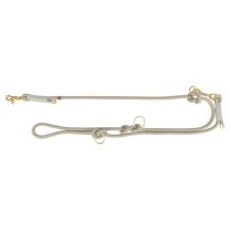 TRIXIE HONDENRIEM SOFT ROPE VERSTELBAAR GRIJS / LICHTGRIJS 200X1,3 CM