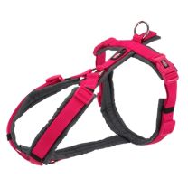 TRIXIE HONDENTUIG PREMIUM TREKKING FUCHSIA / GRAFIET GRIJS 32-38X1,3 CM