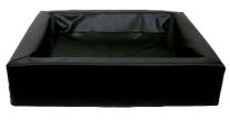 BIA BED KUNSTLEER HOES HONDENMAND ZWART BIA-80 100X80X15 CM