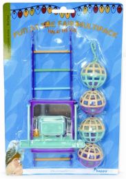 HAPPY PET BIRD TOY MP BAL/LADDER/PERCH 22X10X4 CM
