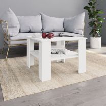 Salontafel 60x60x42 cm spaanplaat wit