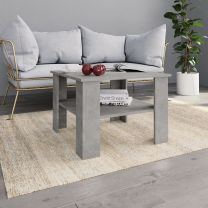  Salontafel 60x60x42 cm spaanplaat betongrijs