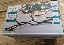 Kerstverlichting 80 Leds - 6 mtr - warm wit