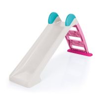 Dolu Glijbaan 72x133x45 cm Wit/Roze/Blauw